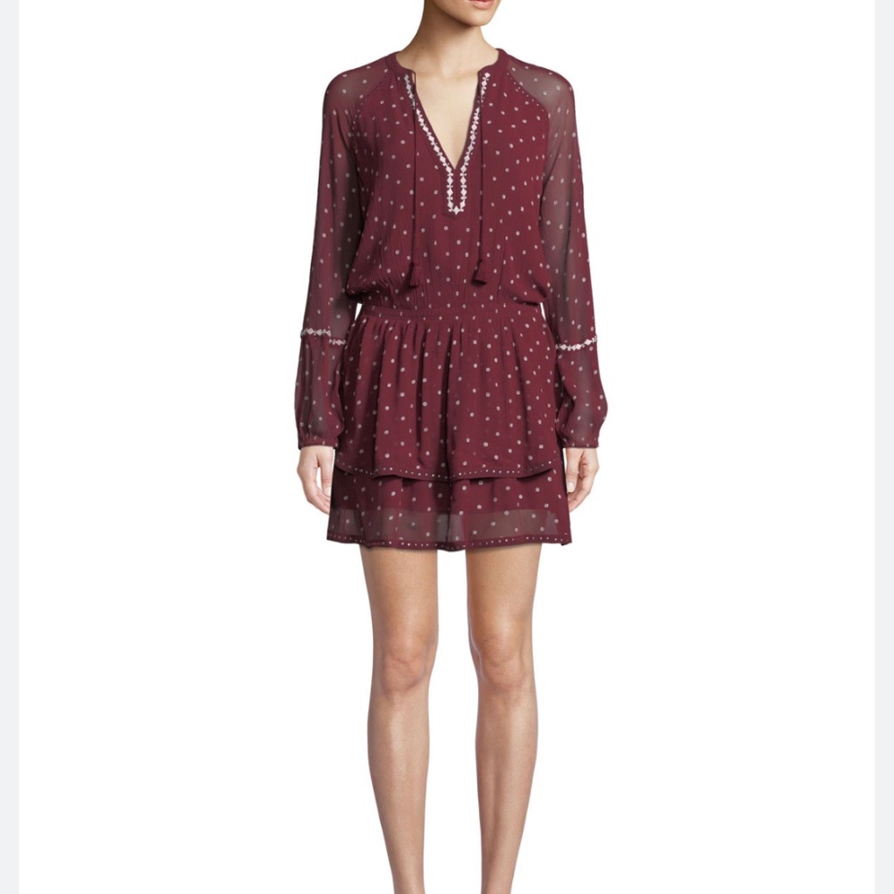 Paige Burgundy Shanti Dress